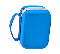 KieTeiiK Étui rigide pour Seckton Deker - Adaptateur de charge - Câble de disque - Appareil électronique - Pochette d'organisation de cartes portable, bleu