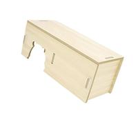 KieTeiiK Hamster Play Huts House Shetler Cave House pour Petit Animal De Compagnie avec des Conceptions De Trous pour Les Rongeurs Et Les Souris Jouant des Cachettes Place Un Abri en Bois Naturel