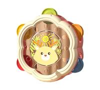 KieTeiiK Interactive Animal Pattern Hand Drum Rattle Toy for Kids Educational and Fine Motor Skill Practice Music Instrument Kids Hand Drum