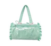 KieTeiiK Itabag Sac à bandoulière transparent tendance avec fenêtre transparente pour épingles, sac à main pour femme et fille, Vert, One Size