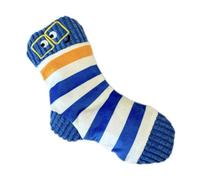 KieTeiiK Jouet couineur coloré pour animal domestique en forme de chaussette d'exercice de dentition en peluche sans danger pour les races et le nettoyage des dents