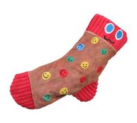 KieTeiiK Jouet couineur coloré pour animal domestique en forme de chaussette d'exercice de dentition en peluche sans danger pour les races et le nettoyage des dents