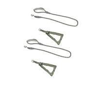 KieTeiiK Laisse De Harnais pour Chien Petits Chiens sans Laisse Traction Pince Réglable Boucles Confortables Et Sécurisées Ensemble Harnais D'entraînement Chien