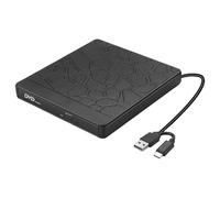 KieTeiiK Lecteur De Disque Portable Doté d'un Port USB Et d'un Emplacement pour Carte Mémoire Compatible avec Les Systèmes Graveurs Externes Graveurs Portables avec Emplacements pour Cartes