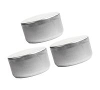 KieTeiiK Lot de 3 boîtes de rangement en aluminium pour échantillons de sol en laboratoire, utilisation sur le terrain, bocaux pour conserver des échantillons de jardinage