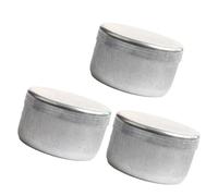 KieTeiiK Lot de 3 boîtes de rangement en aluminium pour échantillons de sol en laboratoire, utilisation sur le terrain, bocaux pour conserver des échantillons de jardinage