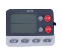 KieTeiiK Minuterie De Cuisson Portable À 2 Canaux avec Grand Écran Et Texture ABS Sonore Réglable Parfaite pour La Cuisine Et Les Entraînements Outil De Gestion du Temps