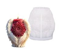 KieTeiiK Moules en silicone en forme d'ailes de fleurs pour moulage de résine époxy fait à la main - Fournitures de plâtre en silicone - Plâtres faits à la main