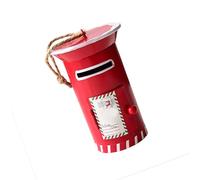 KieTeiiK Ornement De Boîte Lettres en Fer Décoration Suspendue d'arbre Noël pour Manteaux Cour Porche Décorations Vacances Décoration Fenêtre Intérieure Et Extérieure Noël