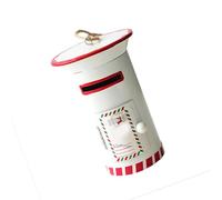 KieTeiiK Ornement De Boîte Lettres en Fer Décoration Suspendue d'arbre Noël pour Manteaux Cour Porche Décorations Vacances Décoration Fenêtre Intérieure Et Extérieure Noël