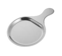 KieTeiiK Plateau Polyvalent en Acier Inoxydable pour La Présentation De La Viande Grillée Lavable Lave-Vaisselle Cuisine Domestique Portable Plateau De Service Rond