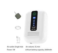 KieTeiiK Pompes À Air Portables pour Aquarium Aérateur Réglable Puissant Oxygène Silencieux Aquariums 40/70 Heures Disque Bulles Pierre Air Aquariums Pond Oxygen