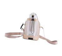 KieTeiiK Porte-bouteille de randonnée réglable avec cordon de serrage sécurisé pour camping, plage, trekking, activités de plein air, sac de rangement pour téléphone, beige, Taille unique