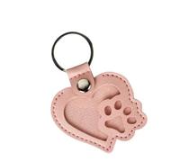 KieTeiiK Porte-clés Commémoratif Collecteur De Poils d'animaux en Cuir PU pour Un Nettoyage Rapide Pendant Les Activités Plein Air Porte-clés Portable Confinement des Poils d'animaux