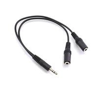 KieTeiiK RCAs Sound Y Splitter Adapters Gold Contacts Coppers Wire for Car Sound Home Entertainment Studio Use Subwoofer Rcas Splitter