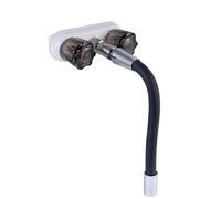 KieTeiiK Robinet de douche à double poignée de contrôle Fastlink Tuyau Lien 1,9 cm Filetage extérieur Sortie d'eau