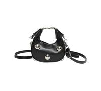 KieTeiiK Sac à bandoulière en cuir synthétique pour femme, simple, petite épaule, rétro, shopping, rendez-vous galant, sac à main pour femme, Noir , One Size