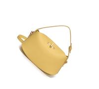 KieTeiiK Sac à bandoulière rétro pour femme en cuir PU Messagers de navette à la mode seau sac à main pour femme seau simple bandoulière en cuir PU pour tous les jours, jaune, One Size