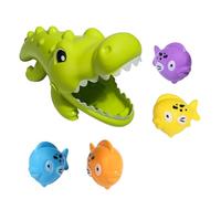 KieTeiiK Stimulating Cayman Eating Fish Bathing Toy for Children Great for Enhancing Creativity Bath Time Toddler Shower Fish Eating Game Bath
