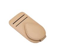 KieTeiiK Support de lunettes réglable anti-secousses en cuir PU pour tableau de bord Installation rapide et design compact pour tous les véhicules (118) Pince à lunettes en cuir PU