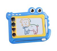 KieTeiiK Tableau d'art Magnétique Portable pour Âgés De 2 À 7 Ans Jouet Peinture Dinosaure Tablette Coloriage 'Apprentissage Précoce Tableau 'Art Magnétique sur Le Thème des Bleus