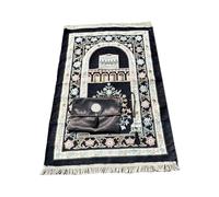 KieTeiiK Tapis de prière doux et confortable avec perles pour prières quotidiennes pour la maison ou la mosquée Tapis de prière antidérapant