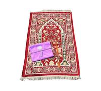 KieTeiiK Tapis de prière doux et confortable avec perles pour prières quotidiennes pour la maison ou la mosquée Tapis de prière antidérapant