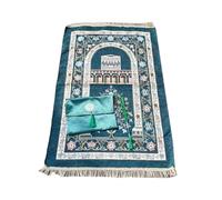 KieTeiiK Tapis de prière doux et confortable avec perles pour prières quotidiennes pour la maison ou la mosquée Tapis de prière antidérapant