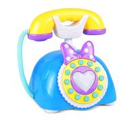 KieTeiiK Téléphone Jouet Bilingue pour L'éducation Précoce Développement du Langage Tout-Petits Adapté Ayant De La Musique Et des Compétences Pratiques Téléphone Jouet Filles