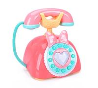 KieTeiiK Téléphone Jouet Bilingue pour L'éducation Précoce Développement du Langage Tout-Petits Adapté Ayant De La Musique Et des Compétences Pratiques Téléphone Jouet Filles