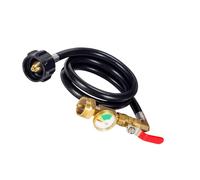 KieTeiiK Tuyau De Liaison Recharge 350PSI C3H8 Tube en Caoutchouc Flexible 36 Pouces avec Détection D'évasion pour Une Utilisation en Extérieur