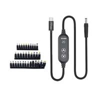 KieTeiiK USB C Power Cord with 34 Adapters 100W Highest Efficiency Variable Power Supply DC5.5 Type C Charging Cable 120cm Charging Cable for Laptops