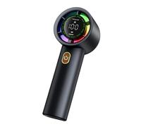 KieTeiiK Ventilateur de bureau miniature portable 100 vitesses réglables alimenté par USB avec indicateurs de batterie pour la maison, le travail, l'extérieur, le camping