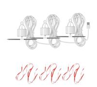 KieTeiiK Ventilateur de plafond rétractable USB silencieux avec cordon de prévention des mouches, petite cuisine suspendue pour marchés de viande, comptoirs alimentaires, bureau réglable avec crochet