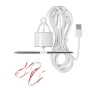 KieTeiiK Ventilateur de plafond rétractable USB silencieux avec cordon de prévention des mouches, petite cuisine suspendue pour marchés de viande, comptoirs alimentaires, bureau réglable avec crochet