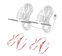 KieTeiiK Ventilateur de plafond rétractable USB silencieux avec cordon de prévention des mouches, petite cuisine suspendue pour marchés de viande, comptoirs alimentaires, bureau réglable avec crochet