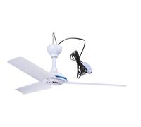 KieTeiiK Ventilateur de plafond USB rechargeable pour camping dortoir étudiant DC5 V Petite tente de culture électrique