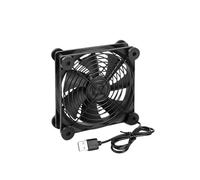 KieTeiiK Ventilateur de refroidissement alimenté par USB 120 mm 5 V pour routeurs, rack, réseau, vidéo, armoire, serveur, projets de refroidissement et équipements alimentés par USB
