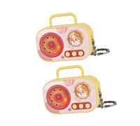 KieTeiiK Vintage Small Voice Recorder Keychain Toy Novelty Portable Retro Sound Gift for Kids Adults Portable Voice Recorder Decorative