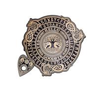 KieTeiiK Wood Spirit Planche parlante de divination avec plaquette de radiesthésie Outil de révélation de message mystique Fournitures de jeu en bois