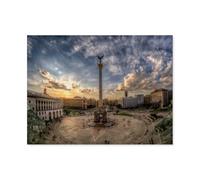 Kiev - Maïdan，Puzzles pour Adultes Puzzle 1000 Pièces pour Adolescents Adultes Jeux De Puzzles Amusants uzzle en Bois Cadeaux De Noël Et d'anniversaire（75x50cm）-AT36