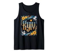 Kiev Ukraine Peace Art avec tournesols et colombes Débardeur