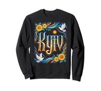 Kiev Ukraine Peace Art avec tournesols et colombes Sweatshirt