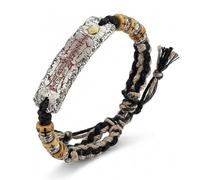 KIEYIQE Bracelet de protection taoïste, bracelet pendentif tressé talisman taoïste, bracelets Feng Shui chinois porte-bonheur et prospérité pour hommes et femmes (1pc)