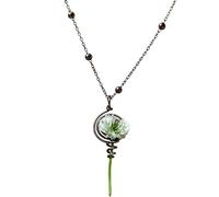 KIEYIQE Collier porte-fleur sauvage, pendentif mini-vase floral à porter (DIY), parure porte-fleurs pour petits bouquets - Un collier unique : chaque fleur raconte une histoire différente (1pc)