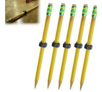 KIEYIQE Crayon TDAH - Crayon à fil pour TDAH avec gomme, Stylo à fil pour concentration, Matériel d'apprentissage pour l'autisme, Soulagement sensoriel, Anxiété (5pcs)