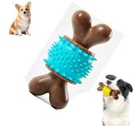 KIEYIQE Stick pour Chiens Alternatif en Bois, Jouet à mâcher écologique pour mâcher agressif, bâton de mâcher en Bois pour Chien, Jouets de Dentition de Chiot, osseux de Chien Indestructible (Blue)