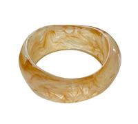 KIFEDSLJ Bracelet jonc coloré en acrylique écaille de tortue en acétate moucheté large pour femme, diameter:6.7cm, Résine, Sans pierre