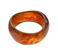 KIFEDSLJ Bracelet jonc coloré en acrylique écaille de tortue en acétate moucheté large pour femme, diameter:6.7cm, Résine, Sans pierre