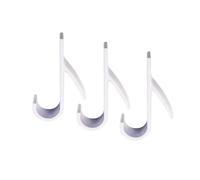 KIFSDLF 3/6 crochets for étendoir à linge, support for sèche-serviettes chauffant, barre de radiateur, crochet salle bain, cintre pliable for foulards, for vêtements, for serviettes(B-3pcs-white)